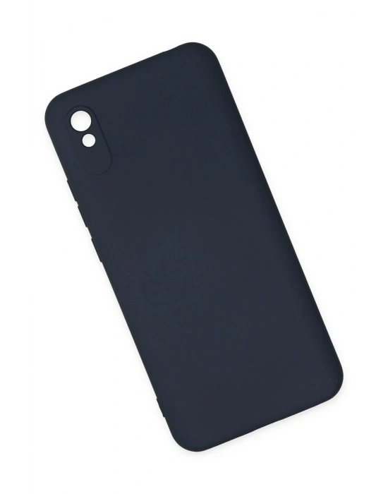 Newface Xiaomi Redmi 9A Kılıf Nano içi Kadife Silikon - Lacivert