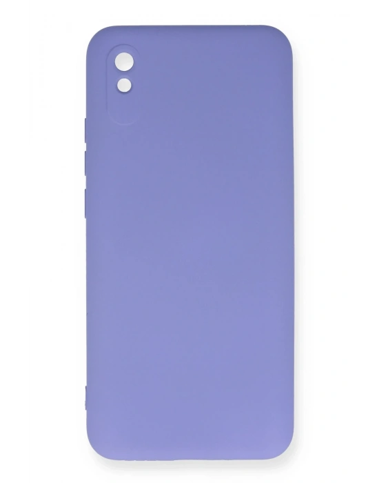 Newface Xiaomi Redmi 9A Kılıf Nano içi Kadife Silikon - Lila