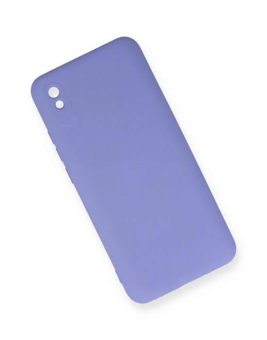Newface Xiaomi Redmi 9A Kılıf Nano içi Kadife Silikon - Lila