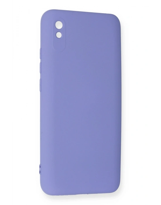 Newface Xiaomi Redmi 9A Kılıf Nano içi Kadife Silikon - Lila