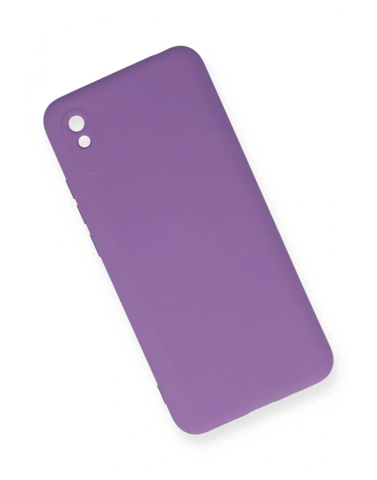 Newface Xiaomi Redmi 9A Kılıf Nano içi Kadife Silikon - Mor
