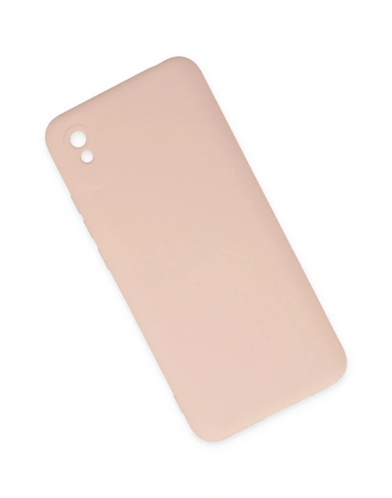 Newface Xiaomi Redmi 9A Kılıf Nano içi Kadife Silikon - Pudra