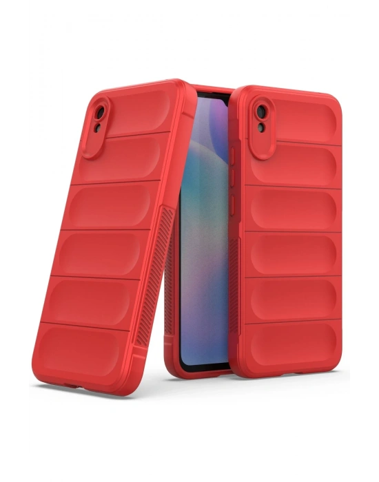 Newface Xiaomi Redmi 9A Kılıf Optimum Silikon - Kırmızı