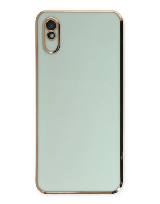 Newface Xiaomi Redmi 9A Kılıf Volet Silikon - Açık Yeşil