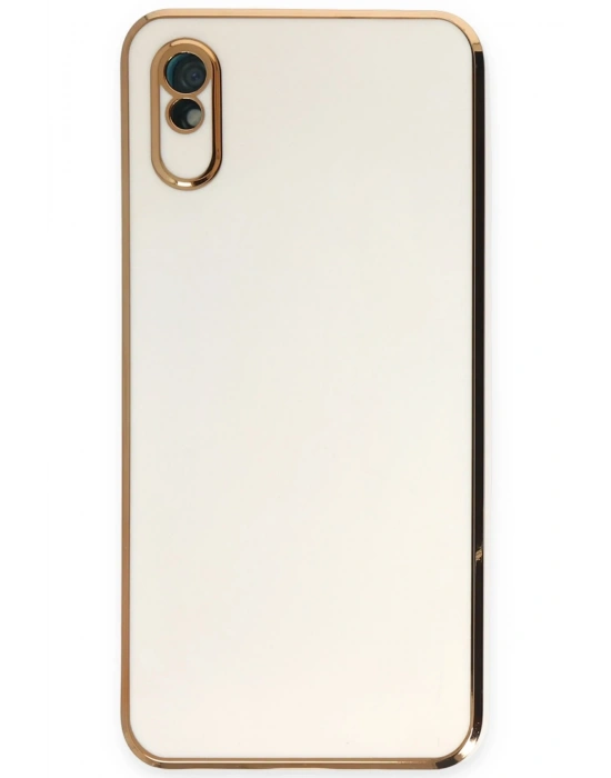 Newface Xiaomi Redmi 9A Kılıf Volet Silikon - Beyaz