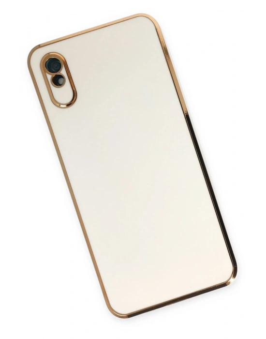 Newface Xiaomi Redmi 9A Kılıf Volet Silikon - Beyaz