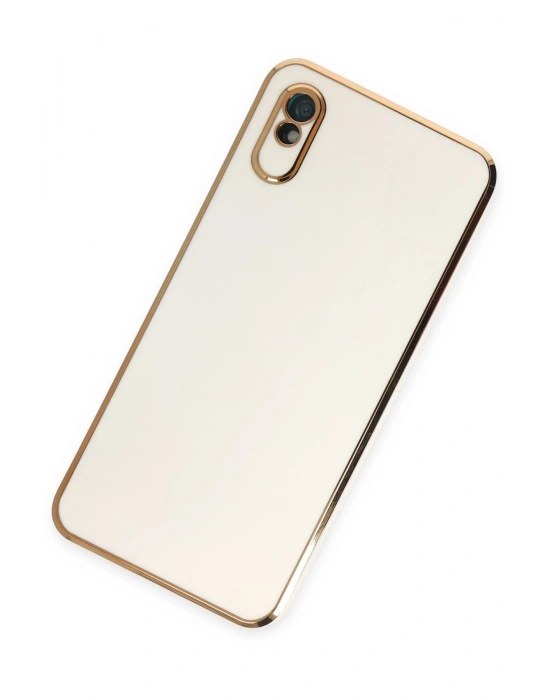 Newface Xiaomi Redmi 9A Kılıf Volet Silikon - Beyaz