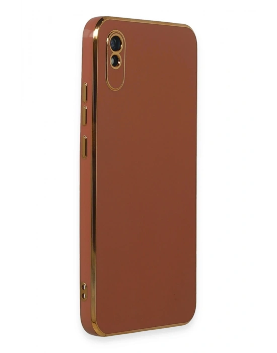 Newface Xiaomi Redmi 9A Kılıf Volet Silikon - Kırmızı