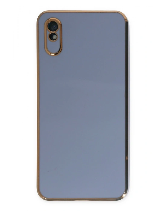 Newface Xiaomi Redmi 9A Kılıf Volet Silikon - Mavi