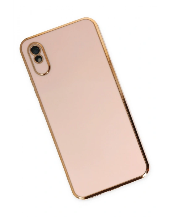 Newface Xiaomi Redmi 9A Kılıf Volet Silikon - Pembe