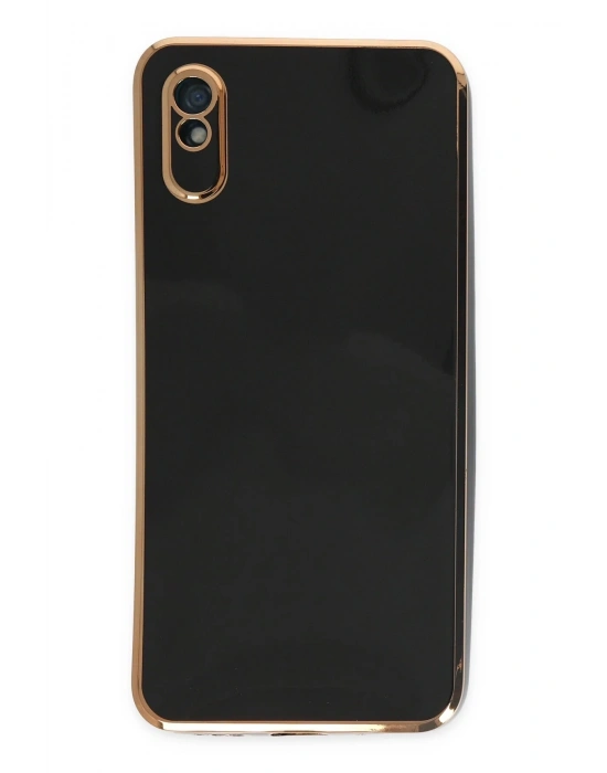 Newface Xiaomi Redmi 9A Kılıf Volet Silikon - Siyah