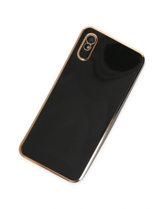 Newface Xiaomi Redmi 9A Kılıf Volet Silikon - Siyah