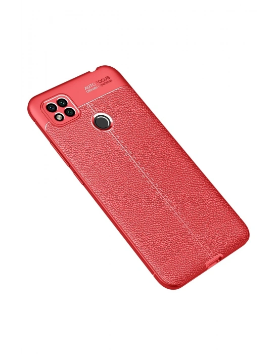 Newface Xiaomi Redmi 9C Kılıf Auto Focus Kapak - Kırmızı