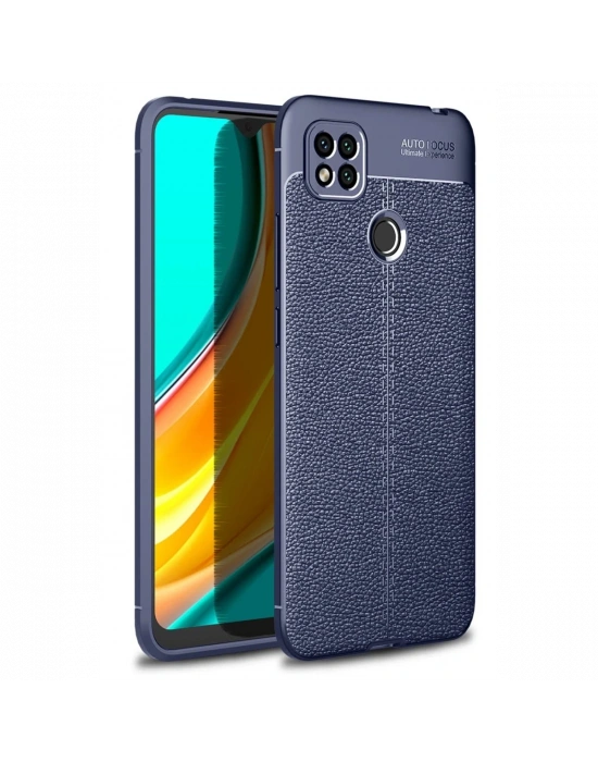 Newface Xiaomi Redmi 9C Kılıf Auto Focus Kapak - Lacivert