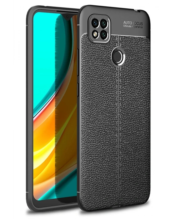 Newface Xiaomi Redmi 9C Kılıf Auto Focus Kapak - Siyah