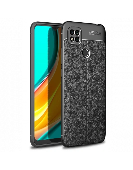 Newface Xiaomi Redmi 9C Kılıf Auto Focus Kapak - Siyah