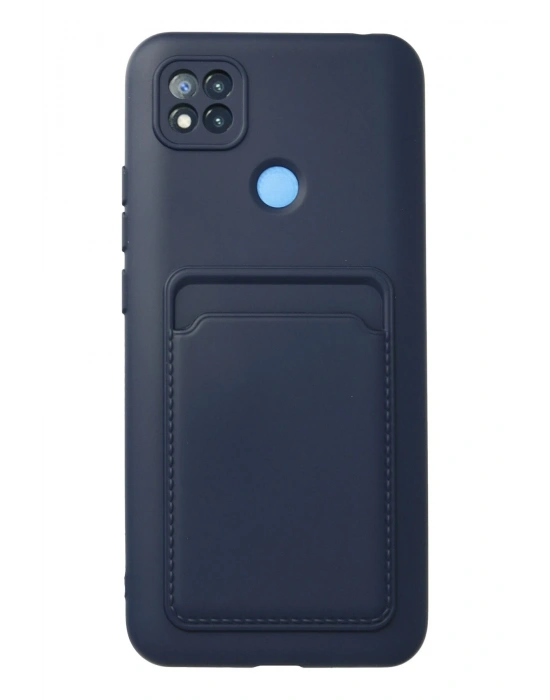 Newface Xiaomi Redmi 9C Kılıf Kelvin Kartvizitli Silikon - Lacivert