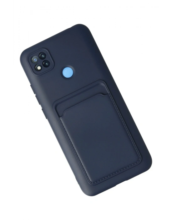 Newface Xiaomi Redmi 9C Kılıf Kelvin Kartvizitli Silikon - Lacivert