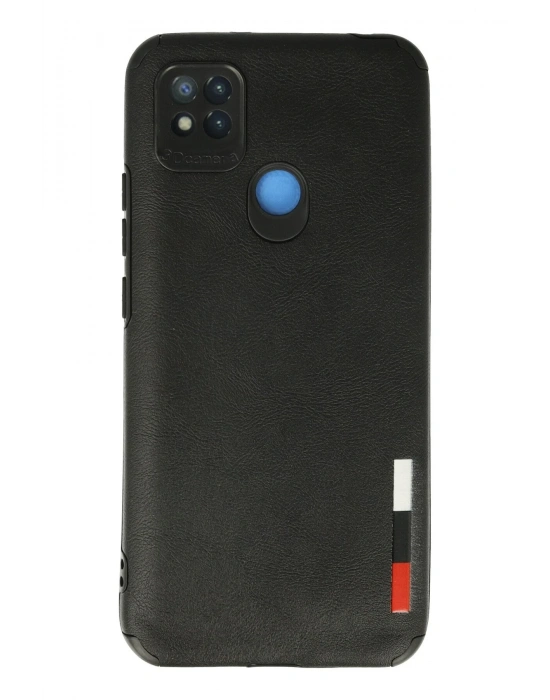 Newface Xiaomi Redmi 9C Kılıf Loop Deri Silikon - Siyah