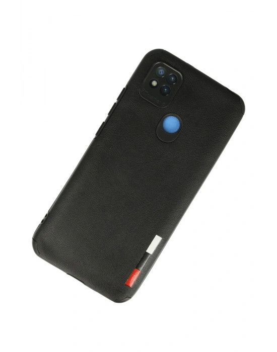 Newface Xiaomi Redmi 9C Kılıf Loop Deri Silikon - Siyah