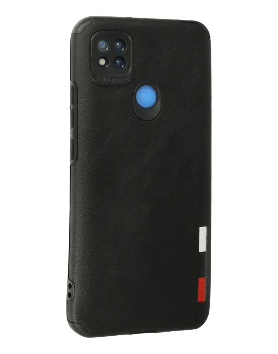 Newface Xiaomi Redmi 9C Kılıf Loop Deri Silikon - Siyah