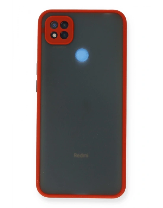 Newface Xiaomi Redmi 9C Kılıf Montreal Silikon Kapak - Kırmızı