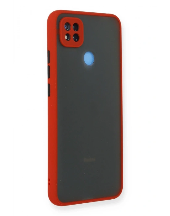 Newface Xiaomi Redmi 9C Kılıf Montreal Silikon Kapak - Kırmızı