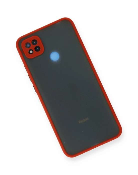 Newface Xiaomi Redmi 9C Kılıf Montreal Silikon Kapak - Kırmızı