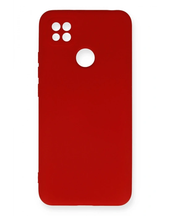 Newface Xiaomi Redmi 9C Kılıf Nano içi Kadife Silikon - Kırmızı