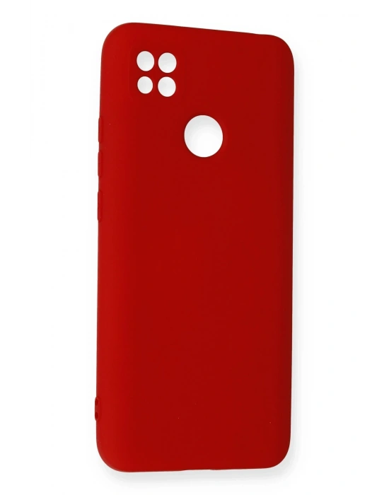 Newface Xiaomi Redmi 9C Kılıf Nano içi Kadife Silikon - Kırmızı