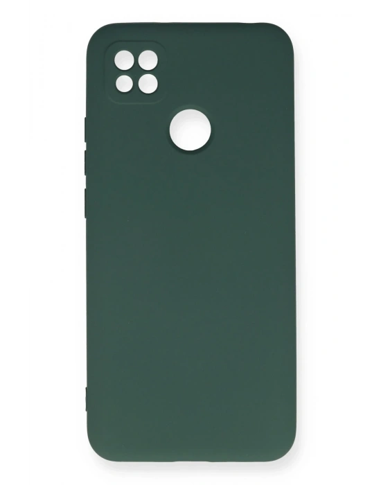 Newface Xiaomi Redmi 9C Kılıf Nano içi Kadife Silikon - Koyu Yeşil