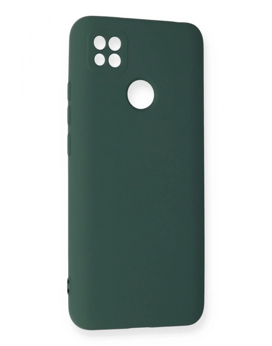 Newface Xiaomi Redmi 9C Kılıf Nano içi Kadife Silikon - Koyu Yeşil