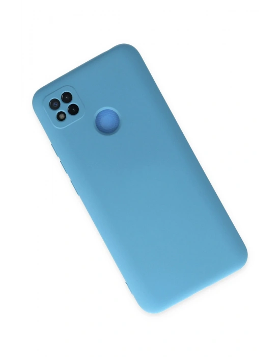 Newface Xiaomi Redmi 9C Kılıf Nano içi Kadife Silikon - Mavi