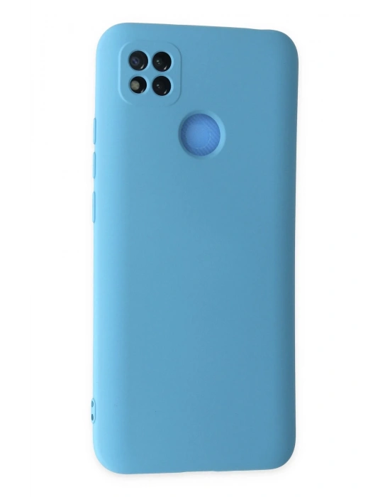 Newface Xiaomi Redmi 9C Kılıf Nano içi Kadife Silikon - Mavi