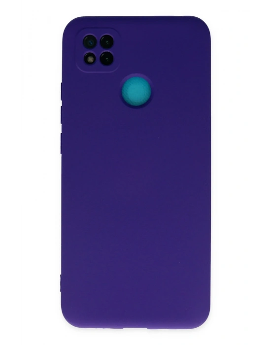 Newface Xiaomi Redmi 9C Kılıf Nano içi Kadife Silikon - Mor