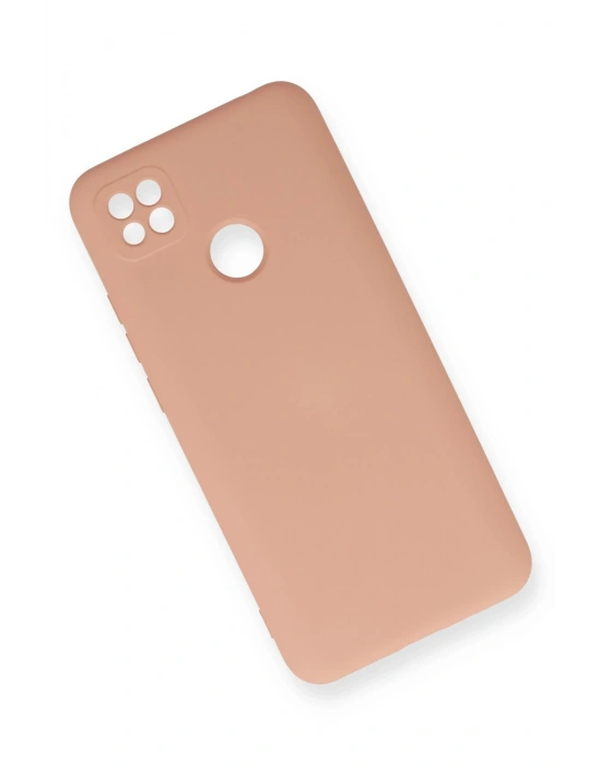 Newface Xiaomi Redmi 9C Kılıf Nano içi Kadife Silikon - Pudra