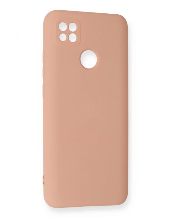 Newface Xiaomi Redmi 9C Kılıf Nano içi Kadife Silikon - Pudra