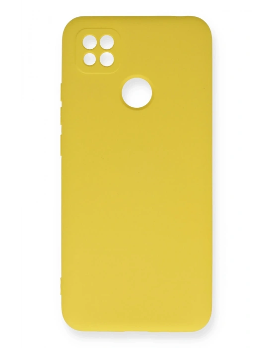 Newface Xiaomi Redmi 9C Kılıf Nano içi Kadife Silikon - Sarı