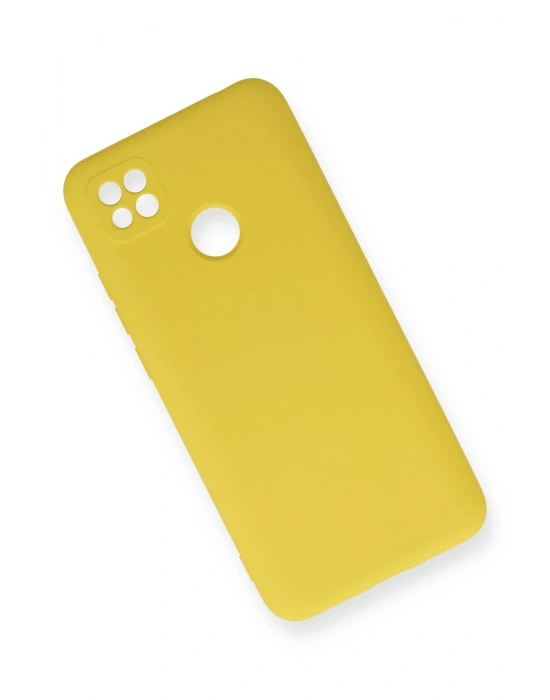 Newface Xiaomi Redmi 9C Kılıf Nano içi Kadife Silikon - Sarı