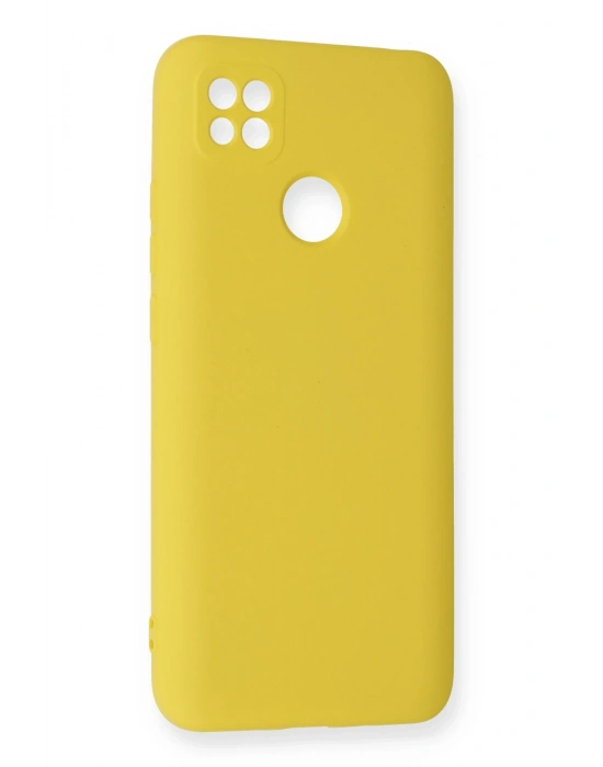 Newface Xiaomi Redmi 9C Kılıf Nano içi Kadife Silikon - Sarı