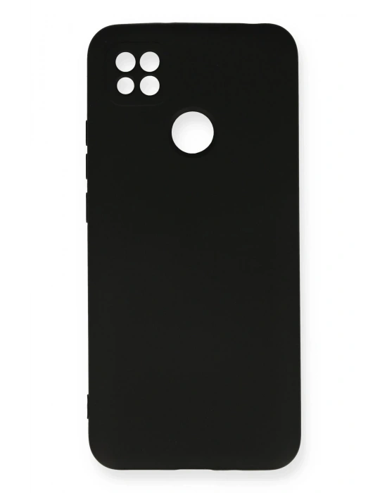 Newface Xiaomi Redmi 9C Kılıf Nano içi Kadife Silikon - Siyah