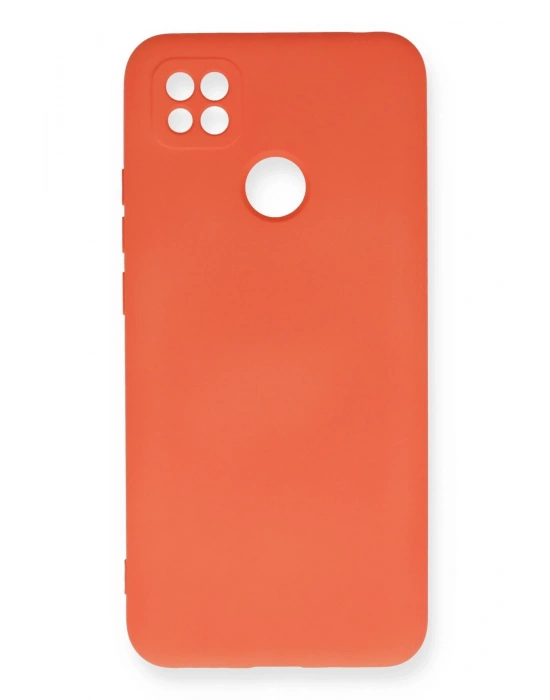 Newface Xiaomi Redmi 9C Kılıf Nano içi Kadife Silikon - Turuncu