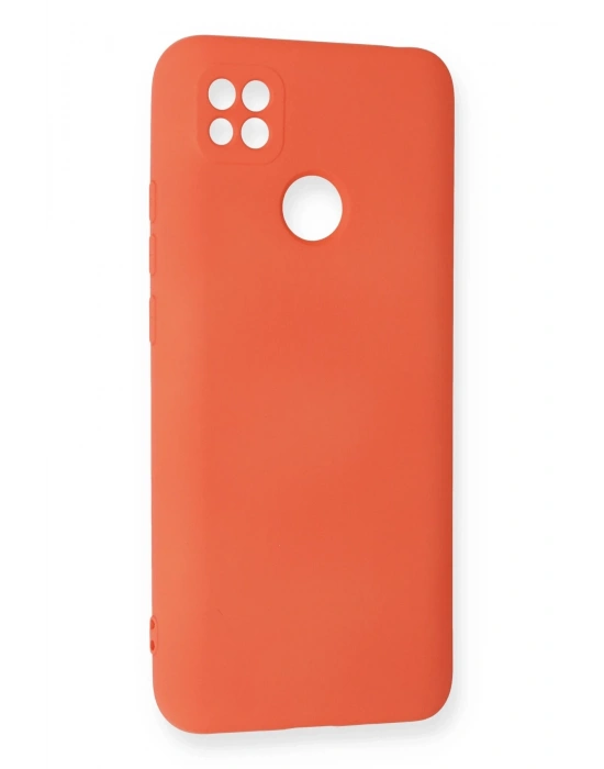 Newface Xiaomi Redmi 9C Kılıf Nano içi Kadife Silikon - Turuncu
