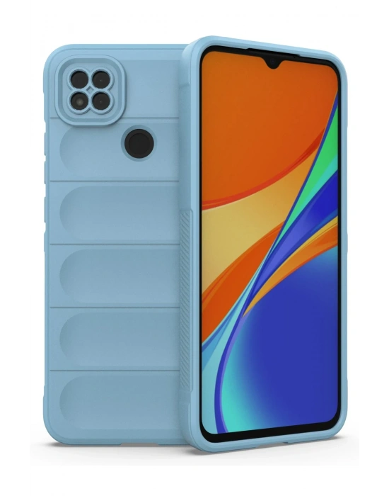 Newface Xiaomi Redmi 9C Kılıf Optimum Silikon - Sky Blue