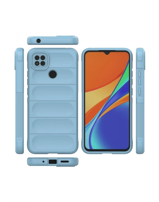 Newface Xiaomi Redmi 9C Kılıf Optimum Silikon - Sky Blue