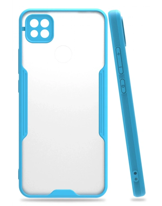 Newface Xiaomi Redmi 9C Kılıf Platin Silikon - Mavi