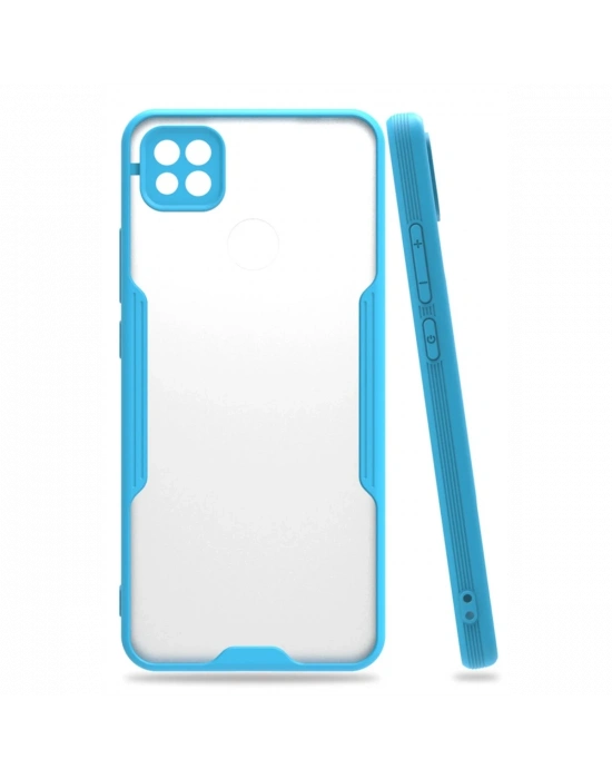 Newface Xiaomi Redmi 9C Kılıf Platin Silikon - Mavi