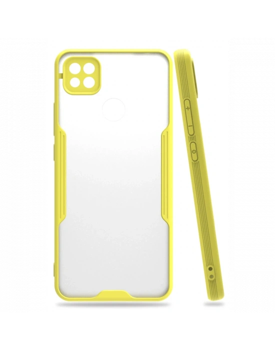 Newface Xiaomi Redmi 9C Kılıf Platin Silikon - Sarı