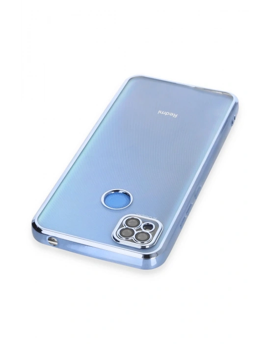 Newface Xiaomi Redmi 9C Kılıf Razer Lensli Silikon - Açık Mavi