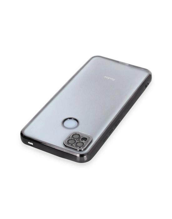 Newface Xiaomi Redmi 9C Kılıf Razer Lensli Silikon - Siyah